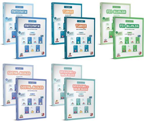 3D 2026 6. Sınıf Matematik + Türkçe + Fen + Sosyal + Din Etkinlik + Çalışma Kitabı Seti 10 Kitap