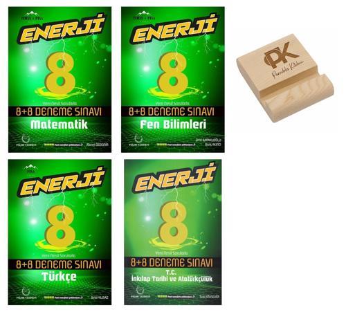 Palme LGS 8. Sınıf Enerji Matematik Fen Bilimleri Türkçe ve İnkılap 8+8 Deneme Sınavı 4lü Set