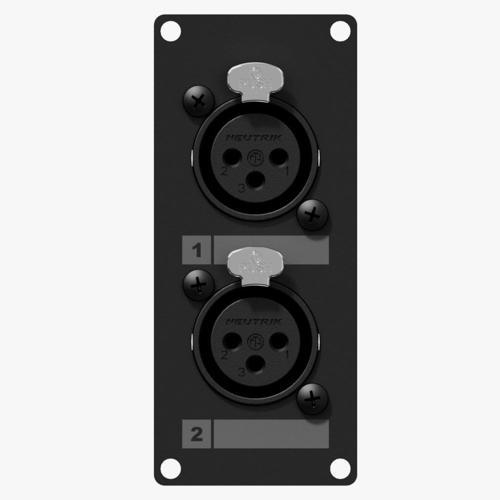 Casy125/B XLR Female Panel