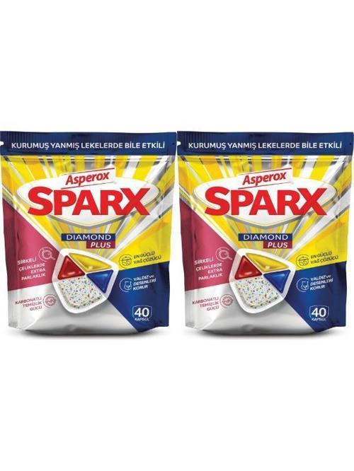 Sparx Diamond Plus Bulaşık Makinesi Kapsülü 40'lı- 2 paket