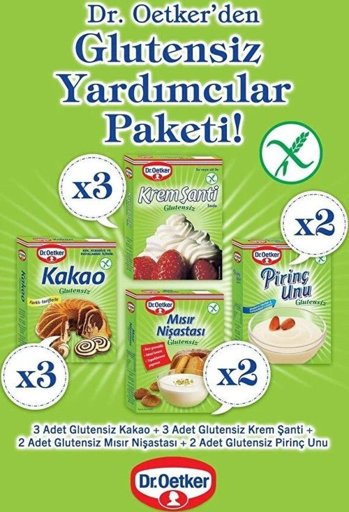 Dr. Oetker Glutensiz Avantaj Paketi Karma Set (4 Çeşit - 10 Parça)