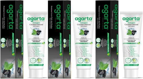 Doğal Diş Macunu 100ML Aktif Karbonlu (3 Lü Set)