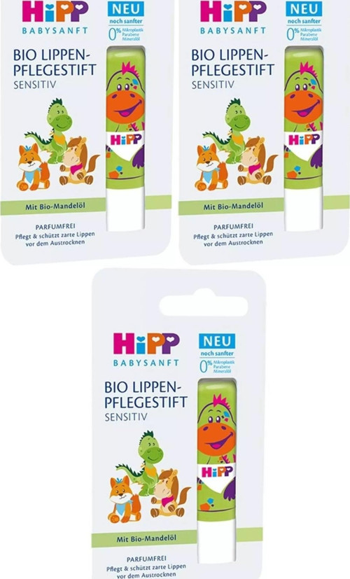 Babysanft Organik Dudak Nemlendiricisi Ultra Sensıtıv 4.8GR (Yeşil) (3 Lü Set)