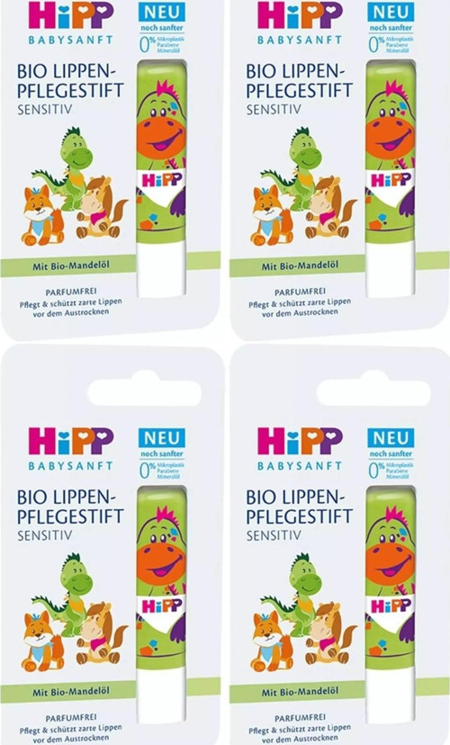 Babysanft Organik Dudak Nemlendiricisi Ultra Sensıtıv 4.8GR (Yeşil) (4 Lü Set)
