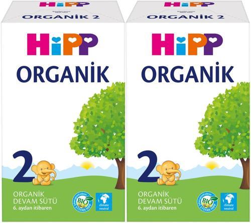 Hipp Organik Devam Sütü 600GR No:2 (6. Aydan İtibaren) (2 Li Set)