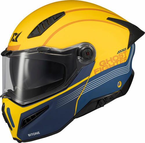 Ghostfighter SV Bitone C13 Yellow Motosiklet Çene Açılır Kask