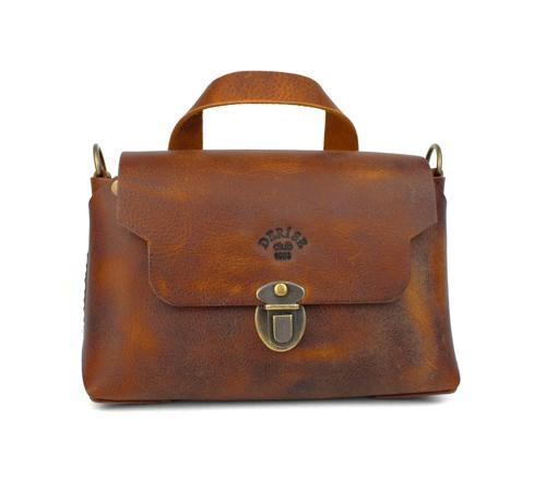 El Yapımı Deri Kadın El Ve Omuz çantası