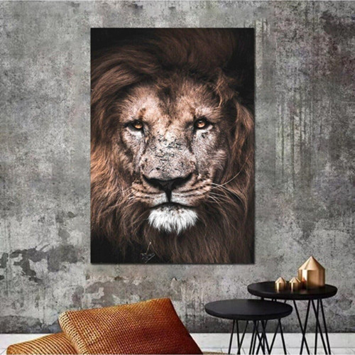 Aslan Leopar Kanvas Tablo