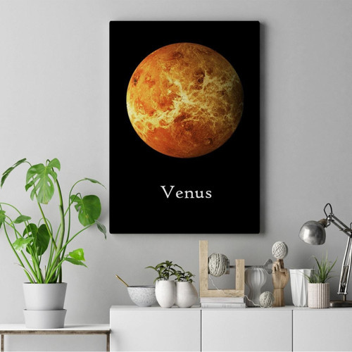 Venus Gezegeni Uzay Kanvas Tablo