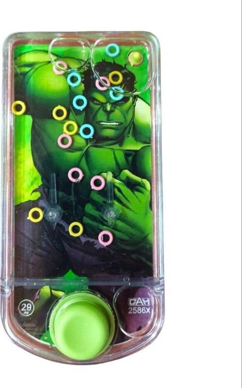 Oyuncak Hulk Suda Halka Geçirme Oyunu Su Atarisi Yeşil Dev Adam Hulk Temalı 14X7Cm.
