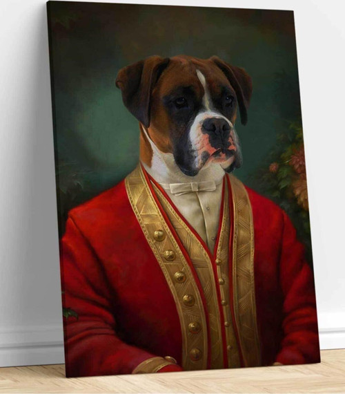 Köpek Resimli Kanvas Tablo