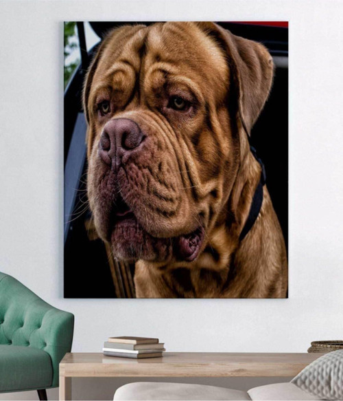 Köpek Resimli Kanvas Tablo