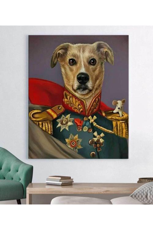 Köpek Resimli Kanvas Tablo