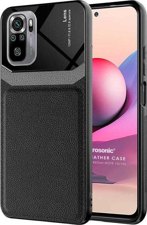 Xiaomi Poco M5s Kılıf Uniq Leather Siyah