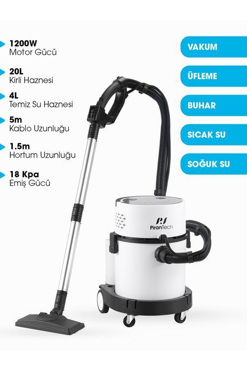 RLZ 208 4’ü 1 Arada Buharlı Temizlik Robotu | 2400W | 20L