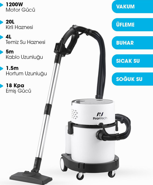 RLZ 208 4’ü 1 Arada Buharlı Temizlik Robotu | 2400W | 20L
