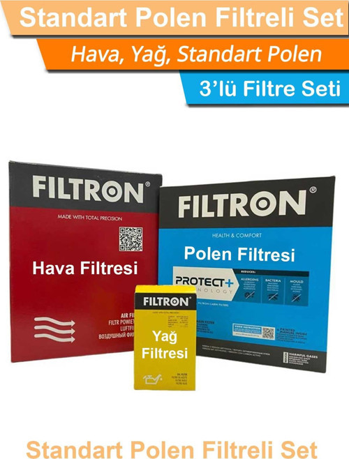 Seat Arona 1.0 TSI Benzinli Mann Filtron Filtre Bakım Seti 2017-2020 Hava+Yağ+Standart Polen