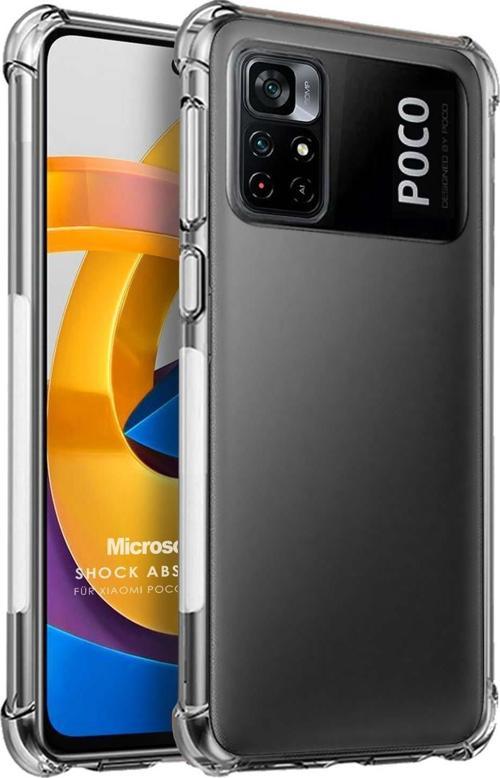 Xiaomi Poco M4 Pro Kılıf Shock Absorbing Şeffaf