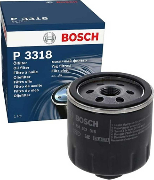 Volkswagen Bora 1.6 16V Yağ Filtresi 2000-2005 Bosch