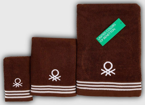 BE-0840ST-BR Benetton Havlu Set (Bath&Hand&Guest)