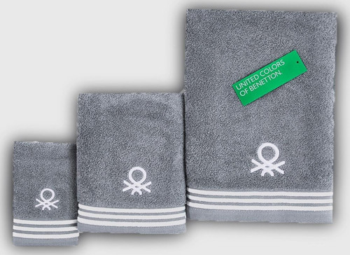 BE-0840ST-GY Benetton Havlu Set (Bath&Hand&Guest)