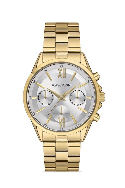 M.1.1196.02 Altın Renk Kadın Kol Saati-MA127