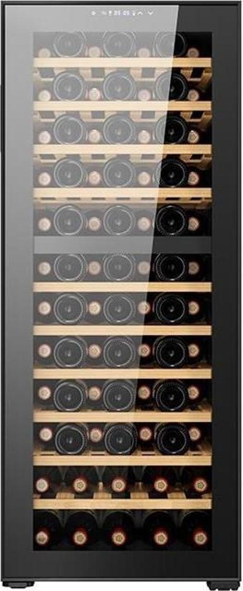 Çift Bölmeli Şarap Dolabı ve Soğutucu (80 Şişelik)