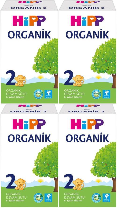 Organik Devam Sütü 600GR No:2 (6. Aydan İtibaren) (4 Lü Set)