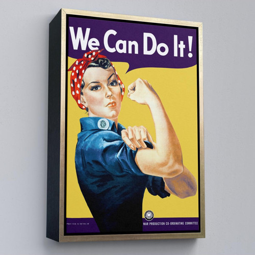 Çerçeveli We Can Do İt Tablosu-6430
