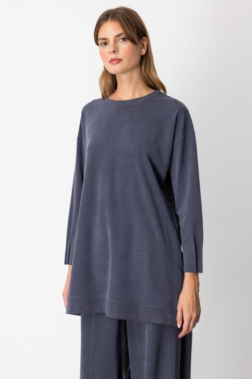 Kadın Sıfır Yaka Tunik 64308 Lacivert