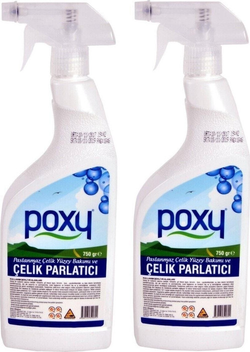 Çelik Parlatıcı Asansör Krom Metal Çelik Parlatıcı 2 X 750 ml