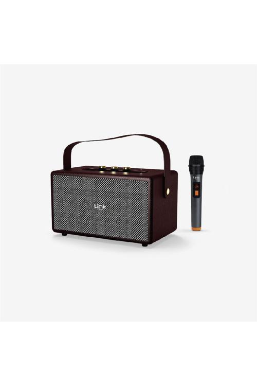 M402 Retro Taşınabilir Mikrofonlu Bluetooth Radyo Hoparlör