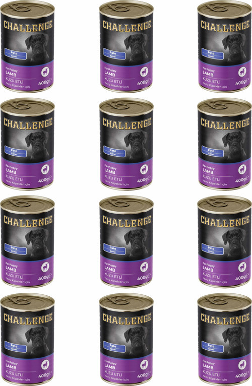Pate Kuzu Etli Yavru Köpek Konservesi 400 gr X 12Adet