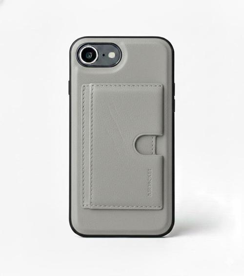 Apple iPhone 16E Uyumlu Manyetik Deri Cüzdan Kılıf, Kart Yuvalı, Kablosuz Şarj Destekli, Ayrılabilir Tasarım, Gri