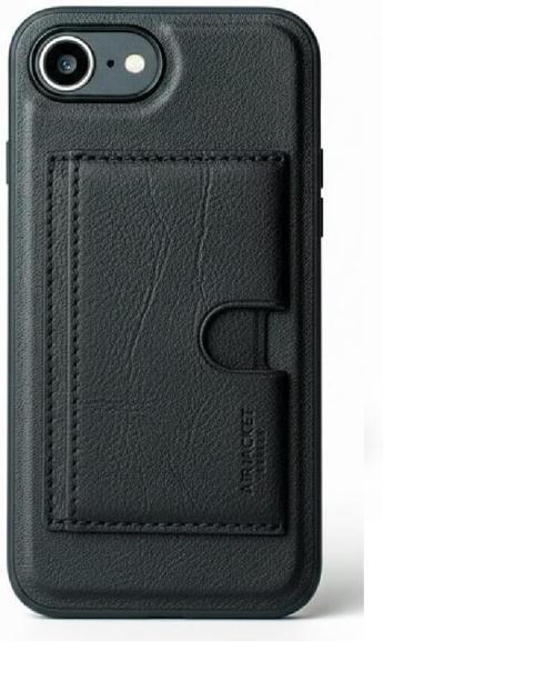 Apple iPhone 16E Uyumlu Manyetik Deri Cüzdan Kılıf, Kart Yuvalı, Kablosuz Şarj Destekli, Ayrılabilir Tasarım, Siyah