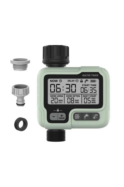 Otomatik Su Zamanlayıcı Bahçe Büyük Ekran Dijital Sulama Makinesi Akıllı Yağmurlama Kullanılmış O...