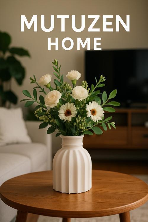 Şık Dekoratif Vazo - Taş Tozu