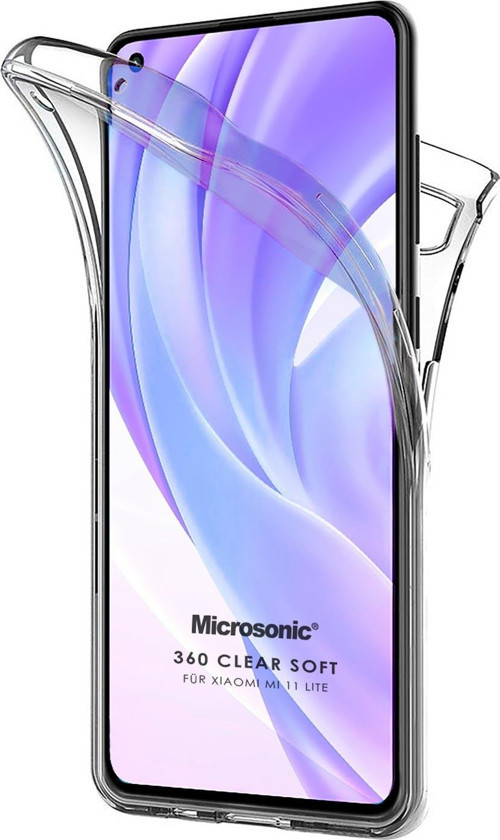 Xiaomi Mi 11 Lite Kılıf 6 Tarafı Tam Full Koruma 360 Clear Soft Şeffaf