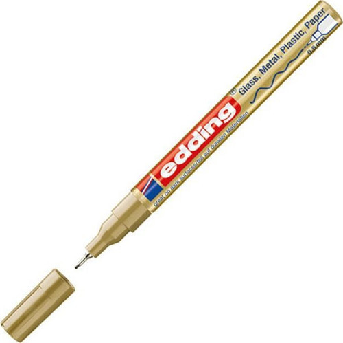 780Cr Markör Boya Kalemi (Hobi Ve Sanat Kalemi) 0.8 Mm Yuvarlak Uçlu Altın (10 Lu Paket)