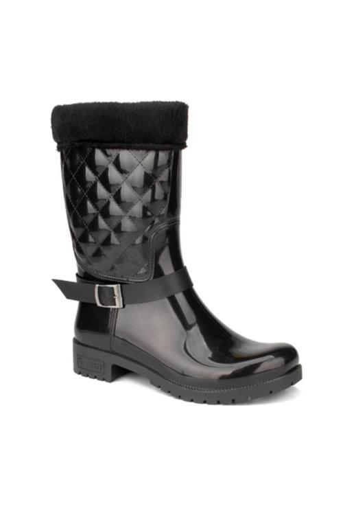 Kadın Siyah Kar Botu Su Geçirmez