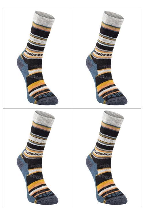 Nord Merino Winter Çorap-Turuncu 4'Lü Set