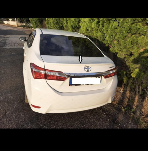 Toyota Corolla Bagaj Spoiler 2015 - 2019