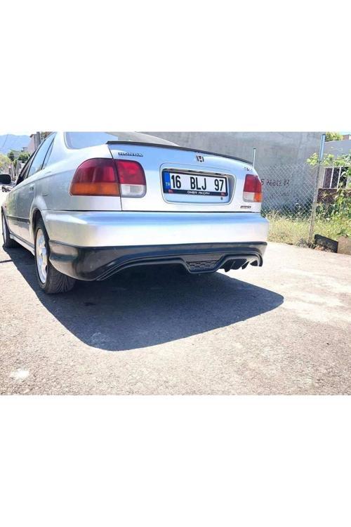 Honda Cıvıc Ies Sedan Custom Difüzör 96-01 - Mat Siyah - Kampanyalı Fiyah