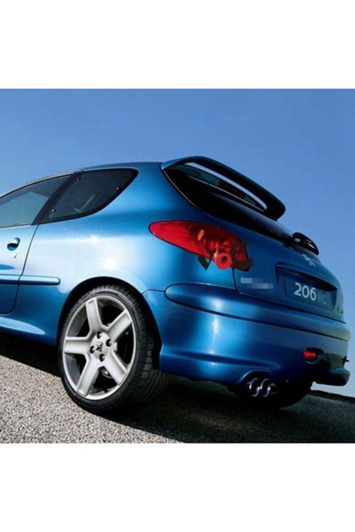 Peugeot 206 Bagaj Cam Üstü Spoiler - Mat Siyah