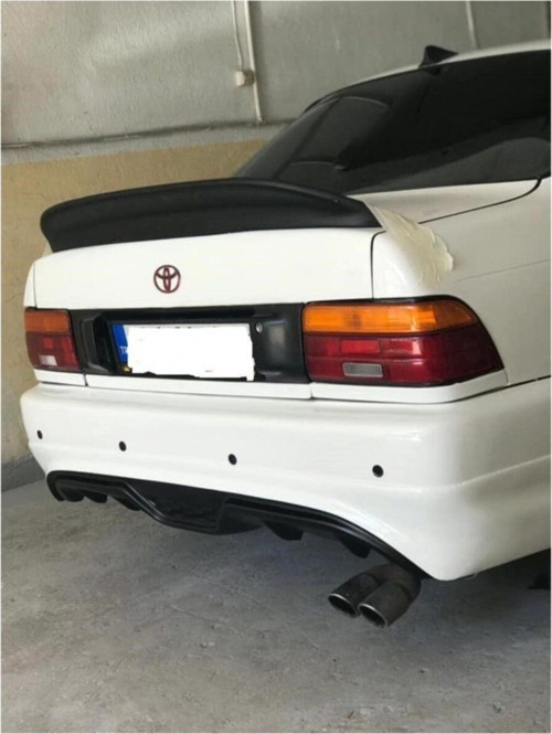 Toyota Corolla Uyumlu Bagaj Spoiler Spoon Model 1993-1998 Mat Siyah
