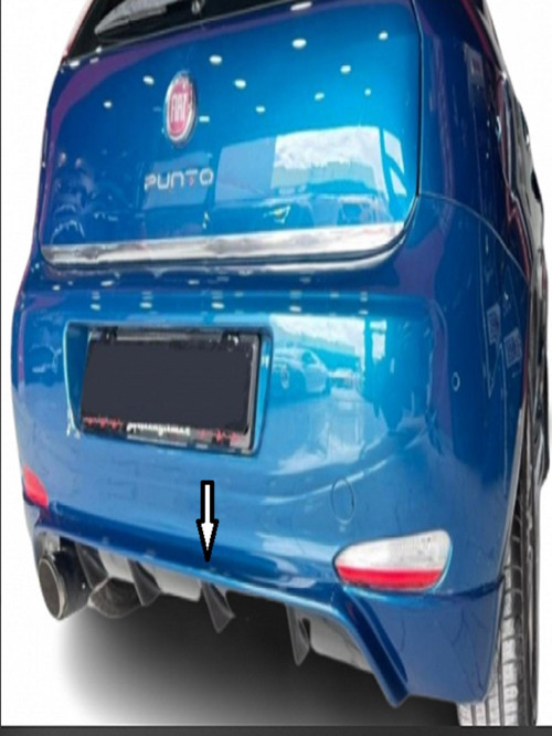 Fiat Punto (2006-2009) Arka Tampon - Eki Difüzör Boyasız