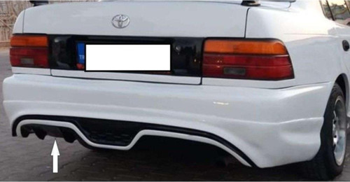 Toyota Corolla Arka Tampon Eki Custom Difüzör 1993-1998 - Mat Siyah - Kampanyalı Fiyah