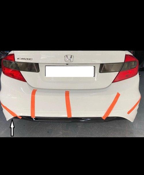 Honda Fb7 Arka Tampon Eki -2012 - 2015 Difüzör Honda