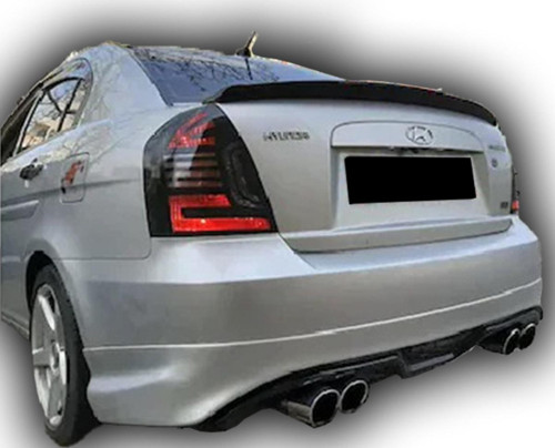 Hyundai Accent Era Arka Tampon Eki Difüzör Boyalı Abs Plastik Uyumlu