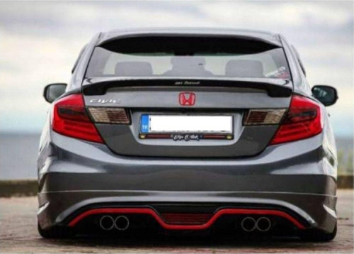 Honda Civic 2012-2016 Fb7 Custom Difüzör Plastik